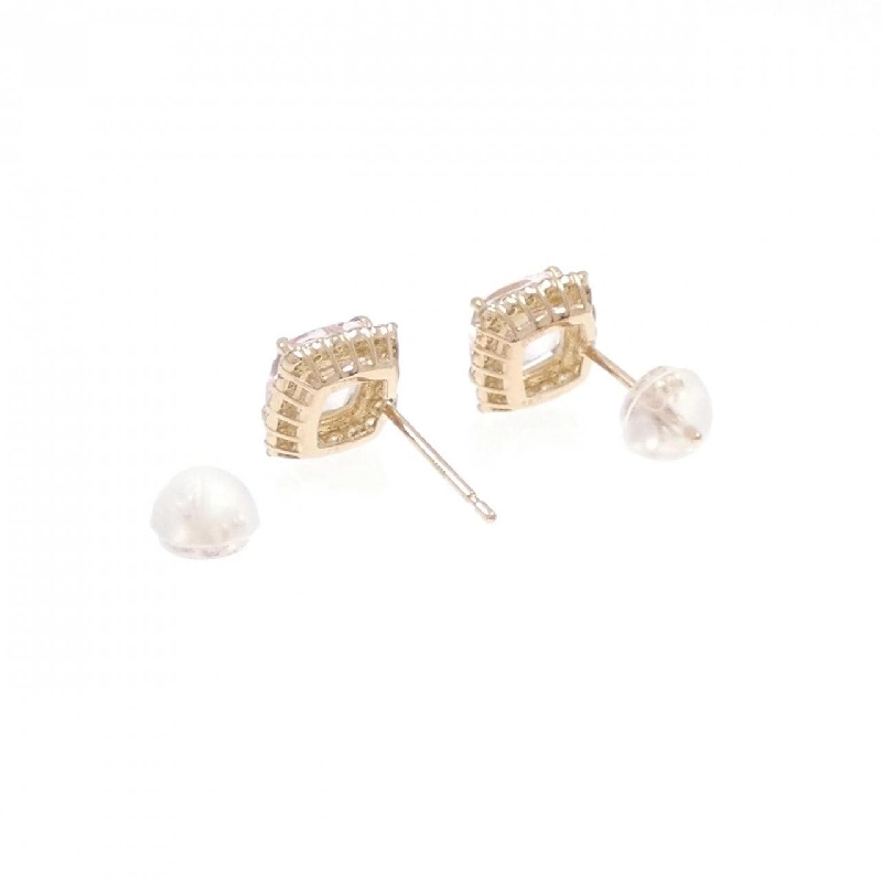 K18PG Morganite Bông Tai 1.63CT - Hàng hiệu Chính hãng 869160