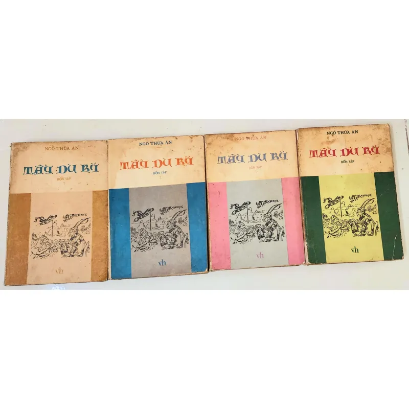 Tác phẩm VH kinh điển Trung Quốc: TÂY DU KÝ trọn bộ 4q, có tranh vẽ minh họa 702507