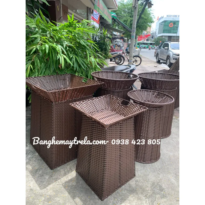 Khay vuông trưng trái cây mây nhựa 746339