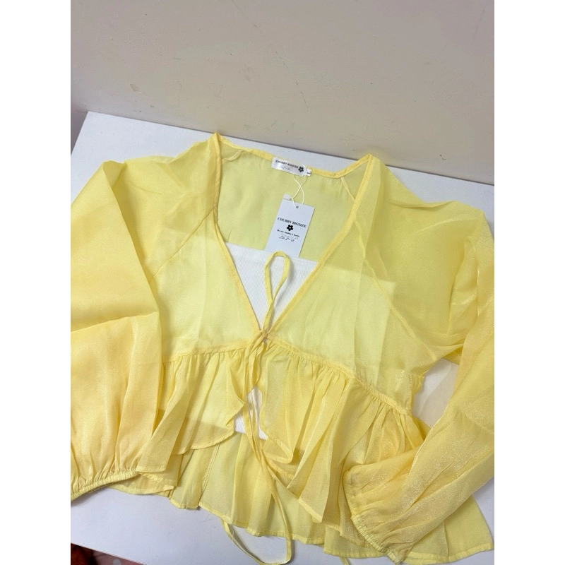 Áo babydoll tơ voan tay bồng dài Bigsize từ 50-100kh 494273