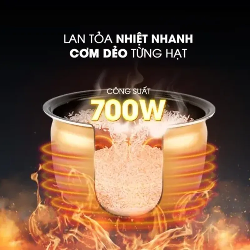 Nồi cơm điện KALITE KRC8218 – Đa chức năng, dung tích 1,8L, cơm ngon cả gia đình! 715999