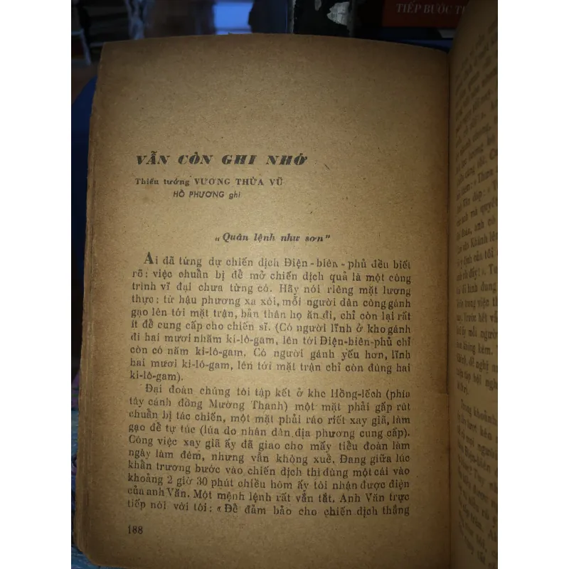 Vài hồi ức về Điện Biên Phủ tập 1 970121
