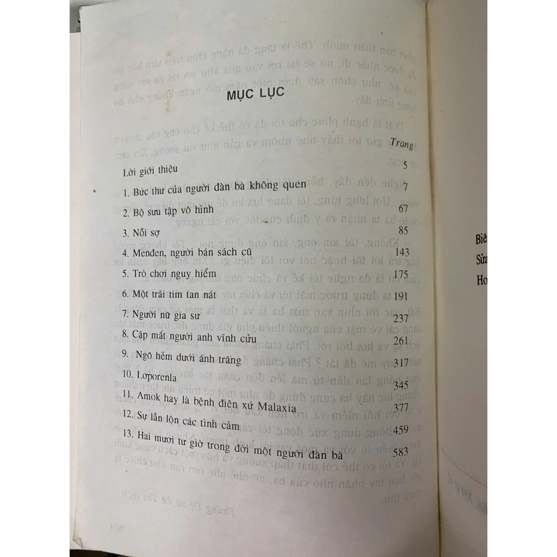 BỨC THƯ CỦA NGƯỜI ĐÀN BÀ KHÔNG QUEN - STEFAN ZWEIG 518009
