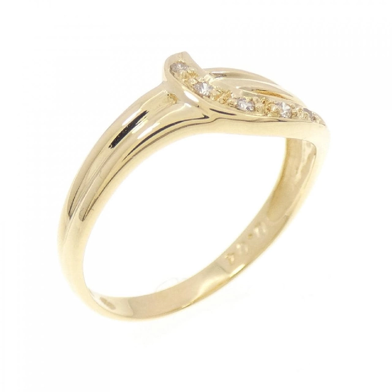 Nhẫn kim cương K18YG 0.04CT 670948