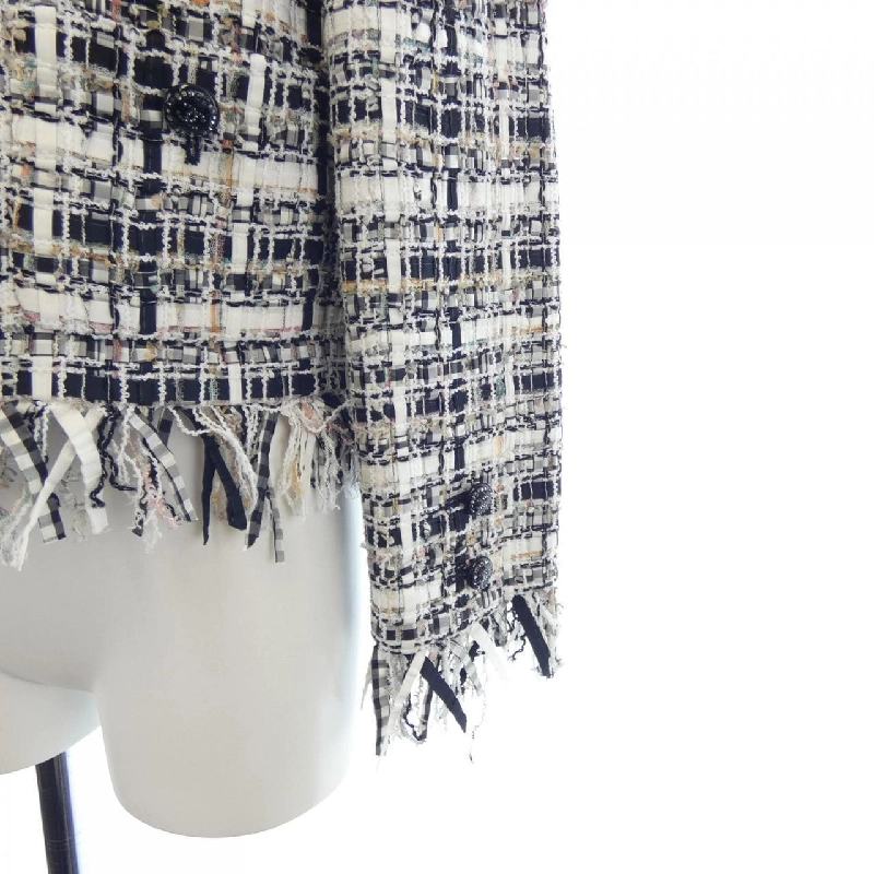 Áo khoác không cổ CHANEL 634536