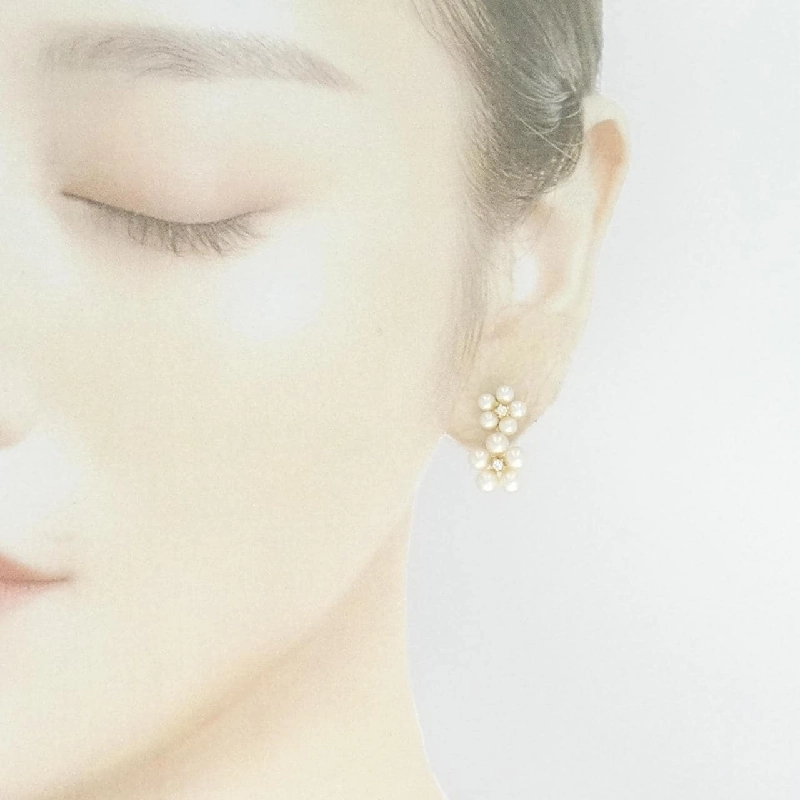 K18YG Bông tai ngọc trai Akoya - Hàng hiệu Chính hãng 868643