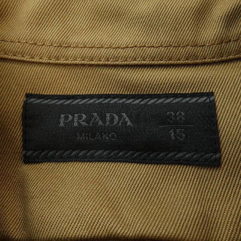 Áo sơ mi S／S PRADA với logo hình tam giác UCS361 S201 1UPX - Hàng hiệu Chính hãng 890900