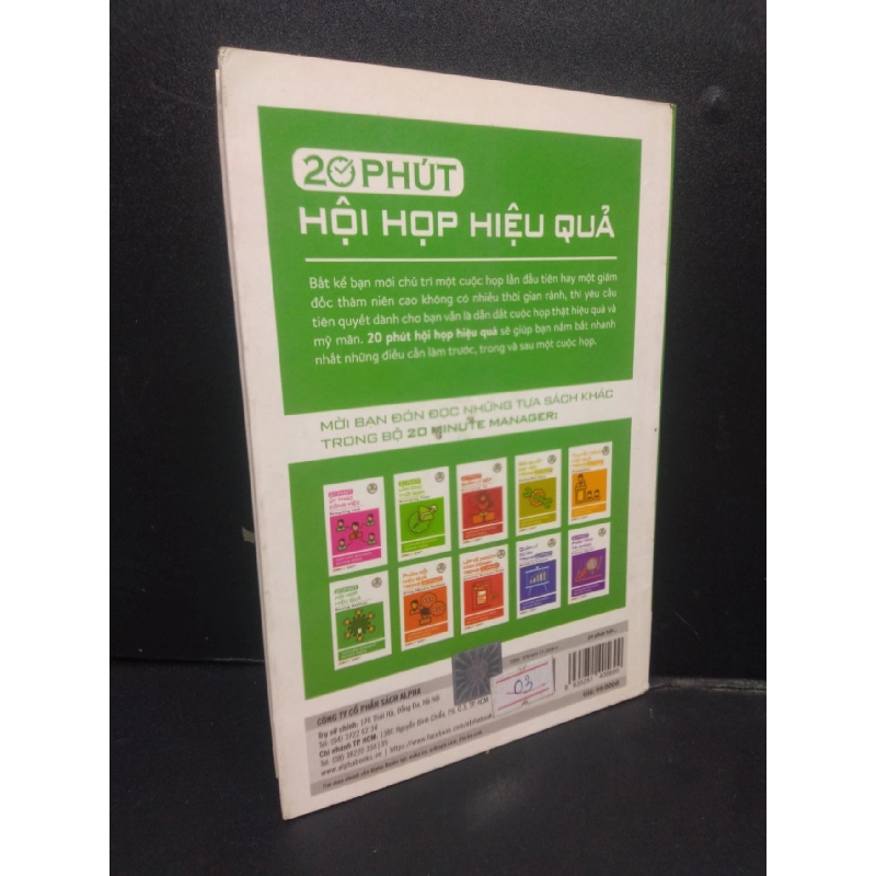 20 Phút hội họp hiệu quả mới 90% bẩn nhẹ có mộc 2017 HCM2105 Harvard Business Review Press SÁCH KỸ NĂNG 914500