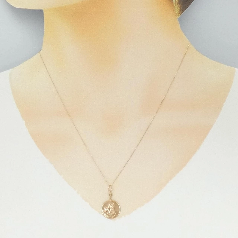 K18PG Dây chuyền kim cương 0.03CT - Hàng hiệu Chính hãng 857429