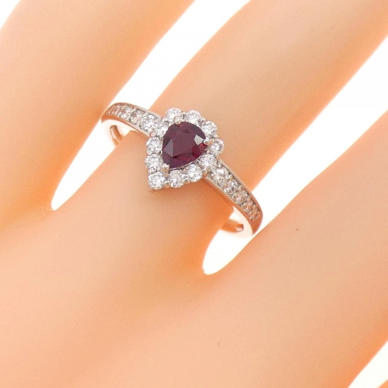 Nhẫn Ruby PT900 không nung 0.31CT xuất xứ Mozambique - Hàng hiệu Chính hãng 852938