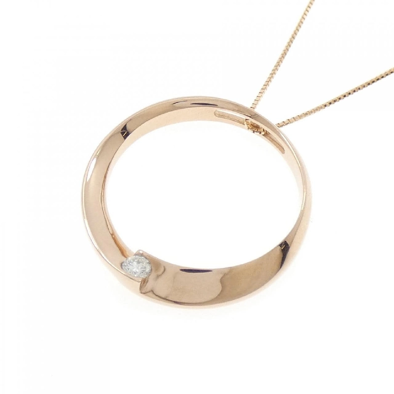 K18PG Dây chuyền kim cương 0.115CT - Hàng hiệu Chính hãng 860334