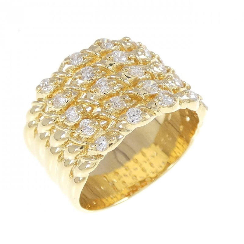 Nhẫn kim cương K18YG 0.51CT 668856