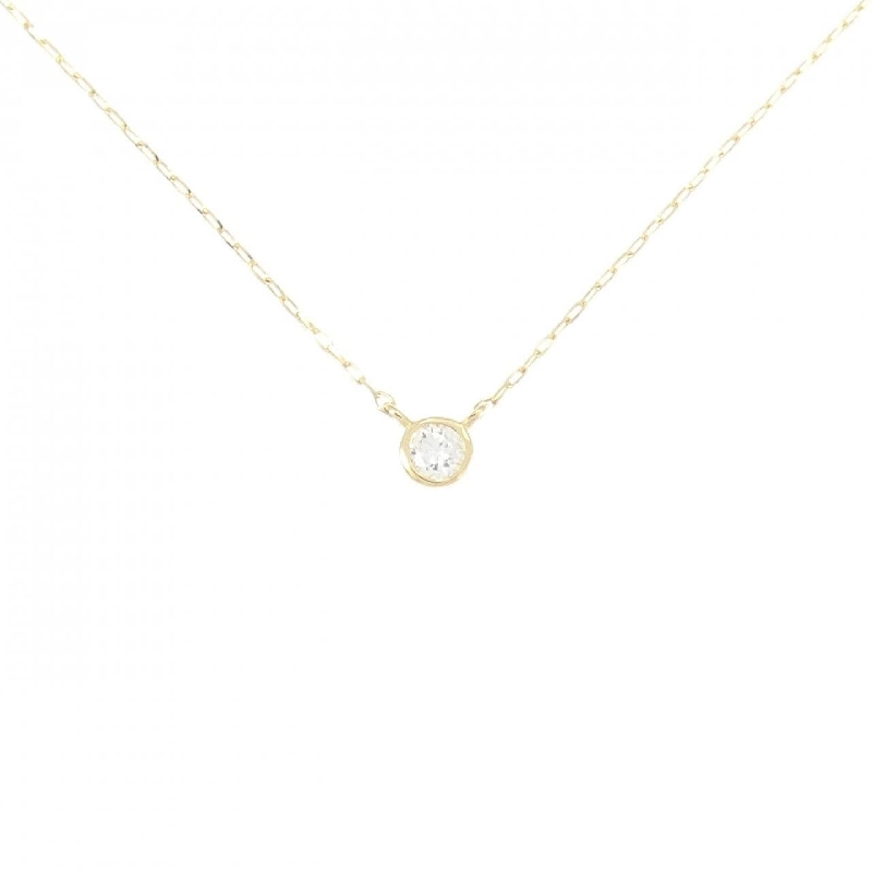 K18YG Solitaire Dây chuyền kim cương 0.05CT - Hàng hiệu Chính hãng 863795