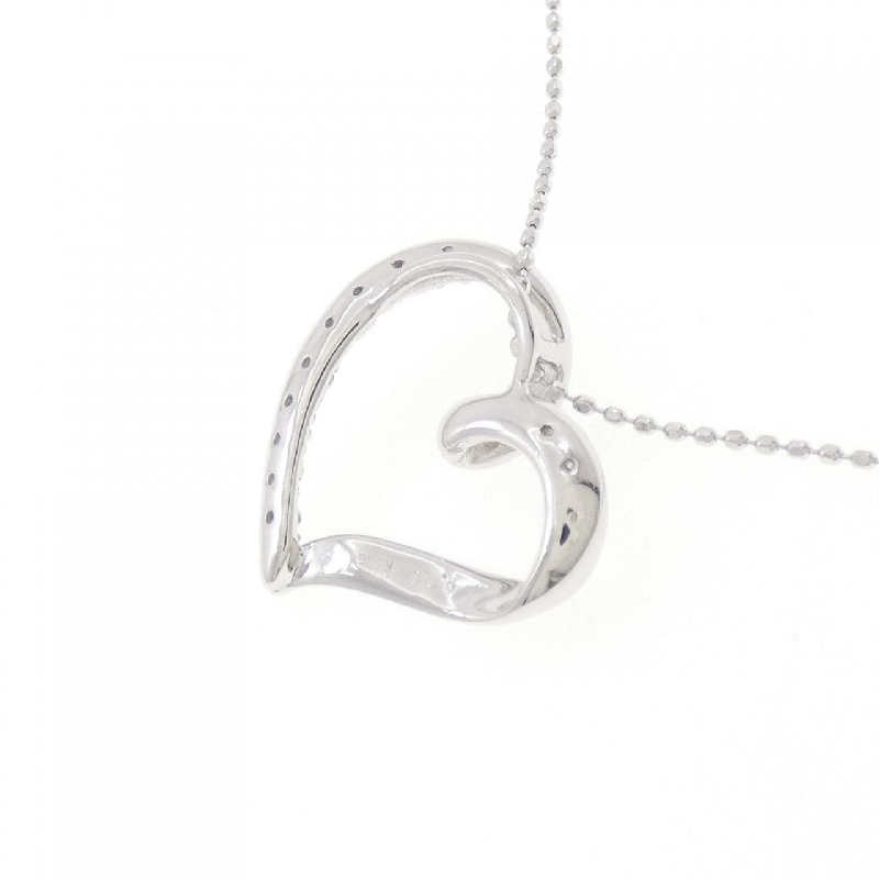 K18WG Dây chuyền hình trái tim kim cương 0.11CT - Hàng hiệu Chính hãng 860663