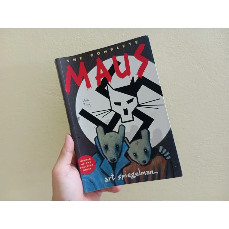 Maus, graphic book, english book, sách tiếng Anh, art book  990972
