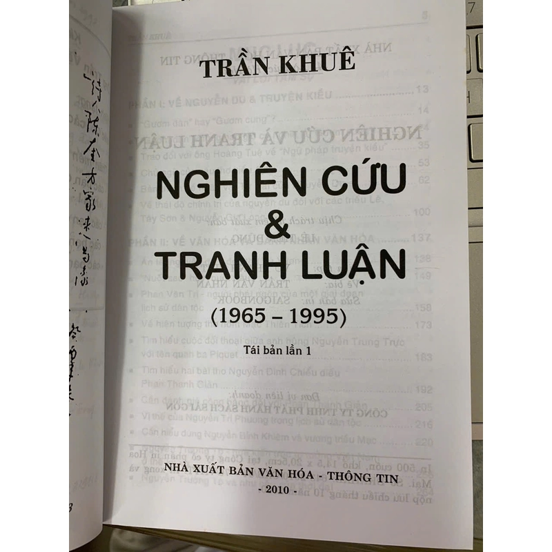 NGHIÊN CỨU VÀ TRANH LUẬN - TRẦN KHUÊ 523672
