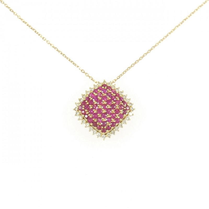 K18YG Dây chuyền Ruby 1.09CT - Hàng hiệu Chính hãng 859775