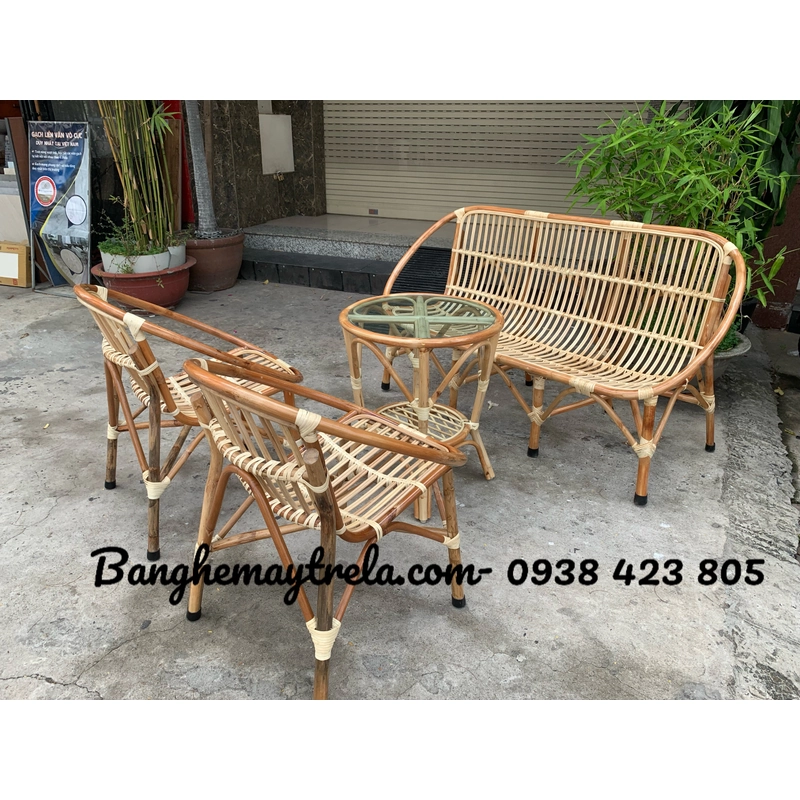 Bàn ghế sò mây giá rẻ 519335