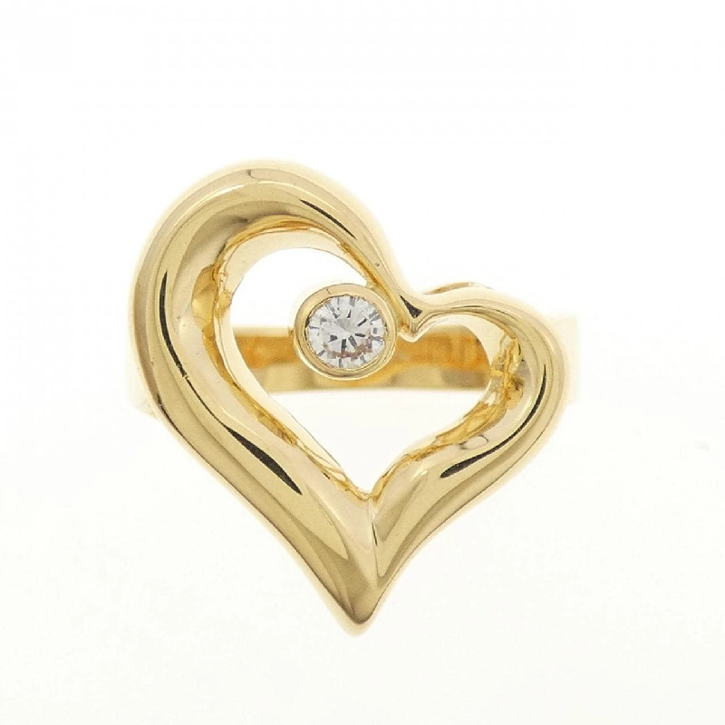 Nhẫn kim cương hình trái tim K18YG 0.12CT 670672