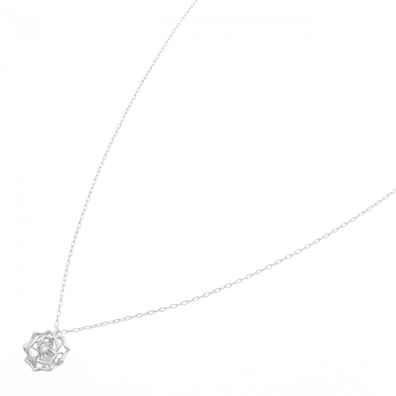 K18WG Rose Diamond Necklace 0.03CT - Hàng hiệu Authentic 859111