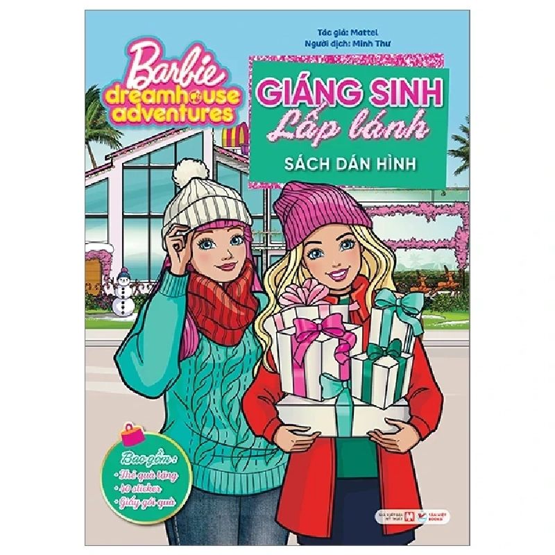 Barbie Dreamhouse Adventures - Giáng Sinh Lấp Lánh - Sách Dán Hình - Mattel 301965