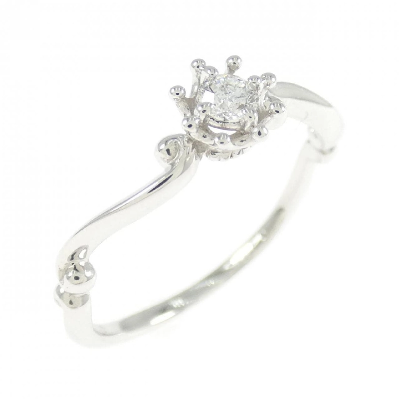 Nhẫn kim cương K10WG 0.10CT 669115