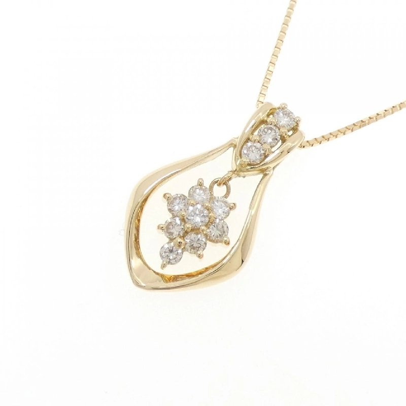 Dây chuyền kim cương K18YG 0.51CT - Hàng hiệu Chính hãng 858103