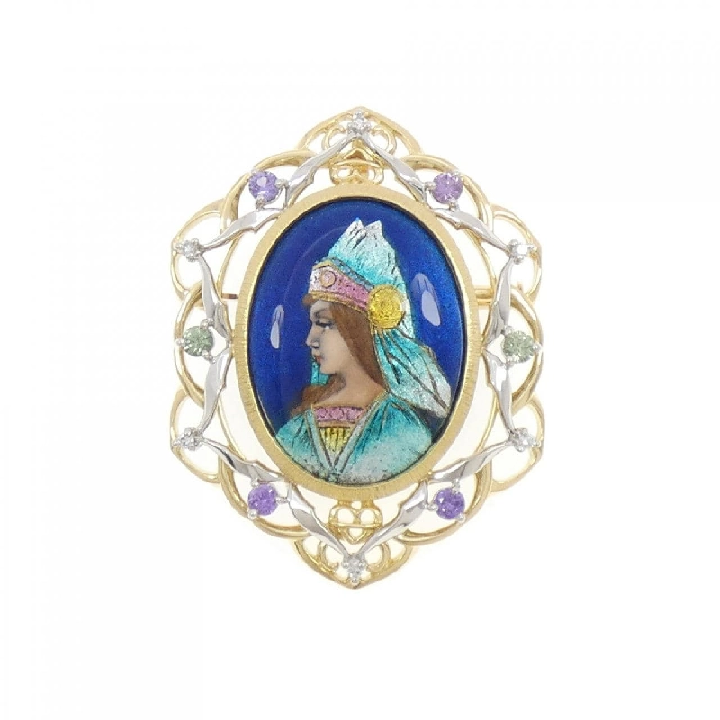 梶光夫 エマーユ ブローチ - Hàng hiệu Authentic 844709