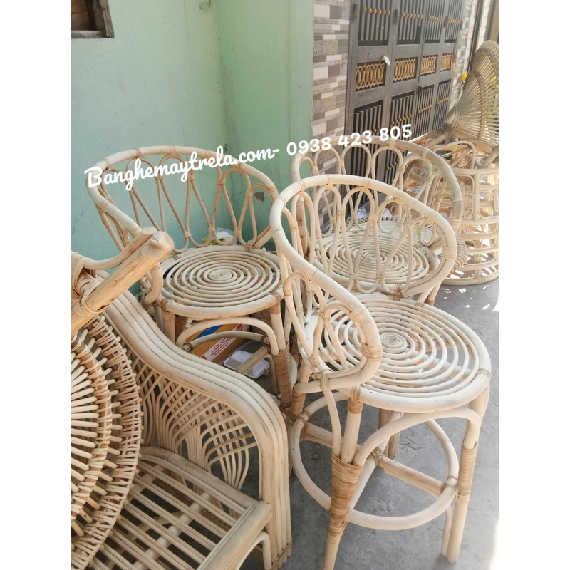 Ghế quầy bar mây tự nhiên 454387
