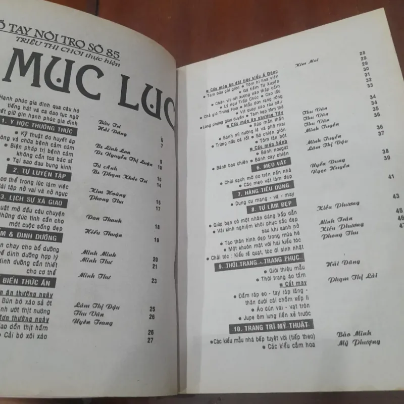 SỔ TAY NỘI TRỢ tập 85 798009