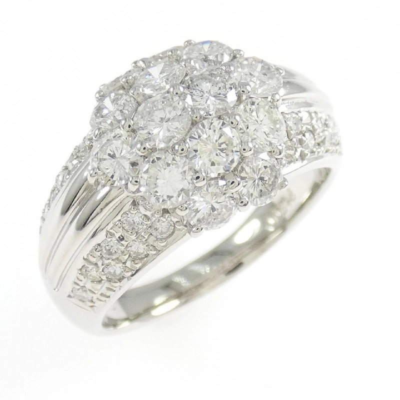 Nhẫn kim cương hoa PT900 2.11CT - Hàng hiệu Authentic 848331