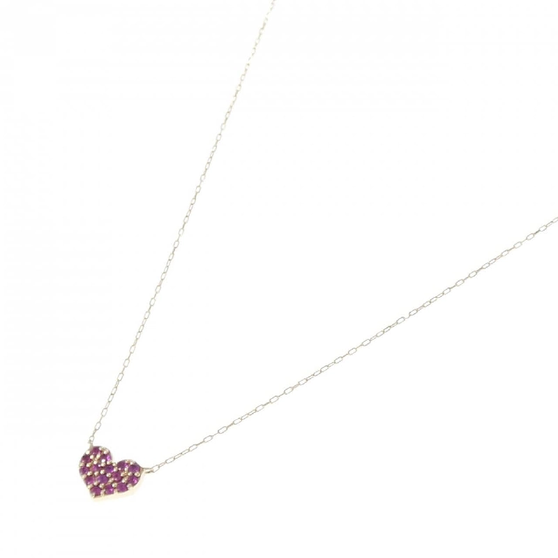 K10YG Heart Ruby Necklace - Hàng hiệu Authentic 857120