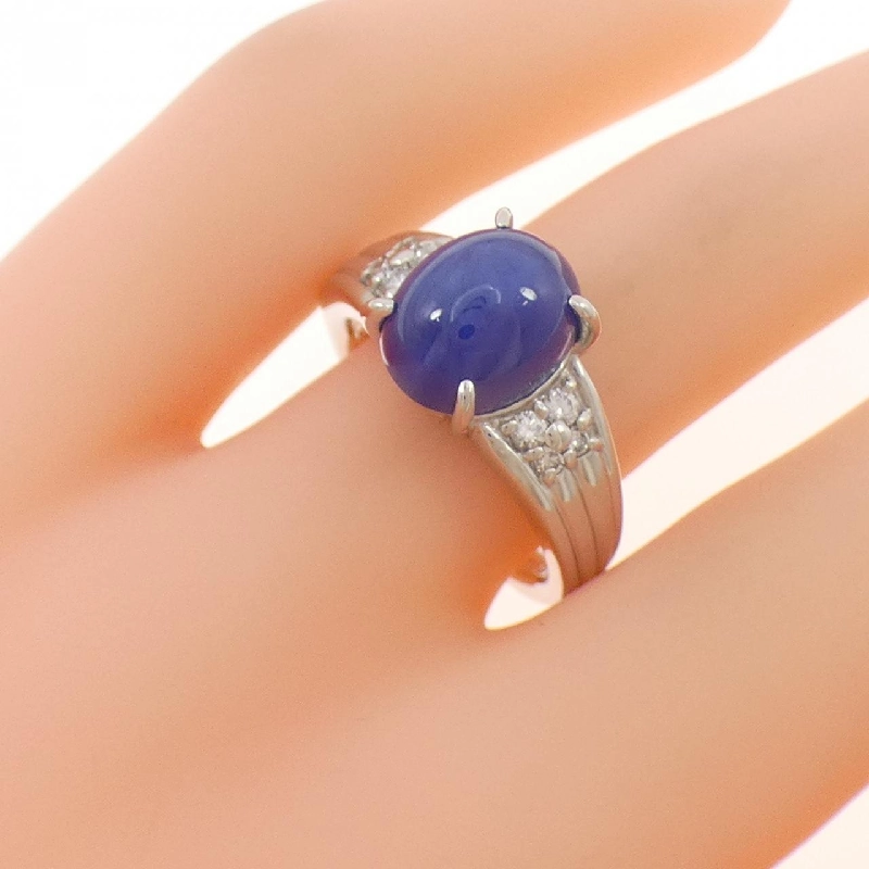 Nhẫn Sapphire Sao Tổng Hợp 3.60CT - Hàng hiệu Authentic 835116