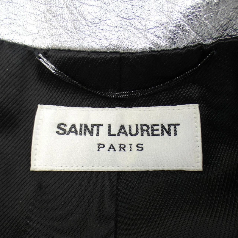 【Mã giảm giá】Áo khoác da biker SAINT LAURENT 640119