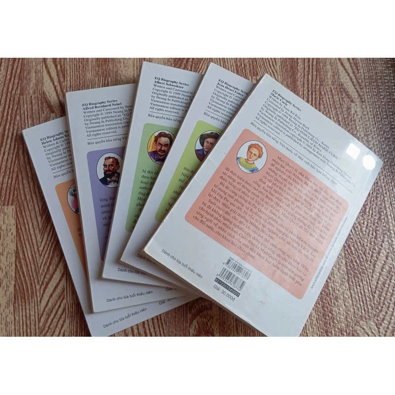 COMBO 5 QUYỂN TRUYỆN DANH NHÂN THẾ GIỚI- PẮC ChÔNG QUAN&NEUNG IN PUBLISHING COMPANY 531772