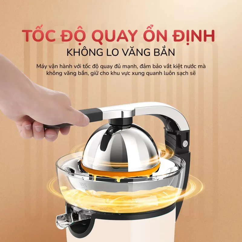 Máy vắt cam UNIE UECJ-666B – Tự động, công suất 100W 573304