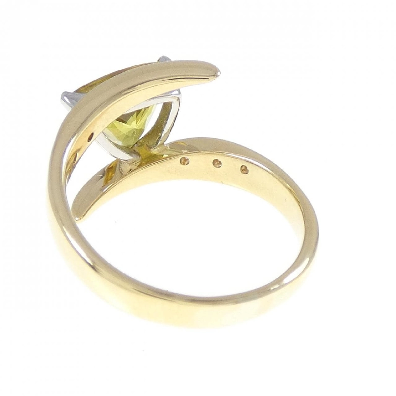 Nhẫn Sphene K18YG/PT900 - Hàng hiệu Chính hãng 852853