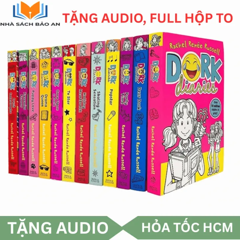 Dork Diaries 18 quyển full hộp cứng xịn, bản cập nhật mới nhất, bản đẹp 740585