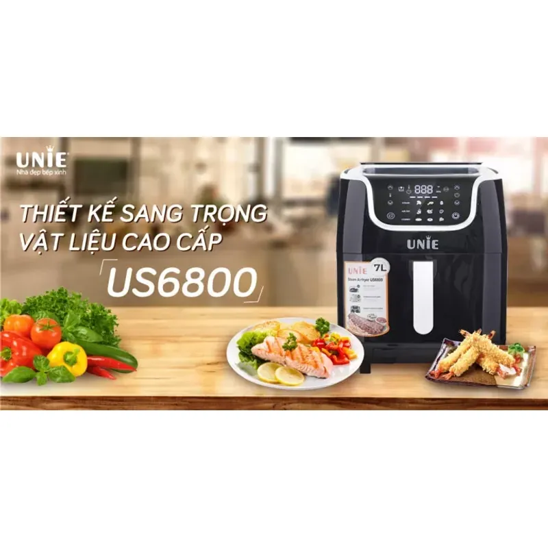 Nồi chiên UNIE US6800 – 7L tiện lợi, chiên nướng hấp chỉ với 1 nút chạm 573028