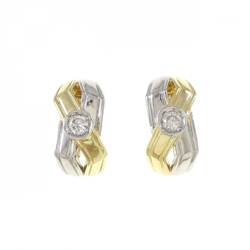 K18YG/PT900 Bông tai/Khuyên tai kim cương 0.30CT - Hàng hiệu Chính hãng 876280