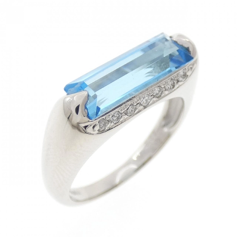 Nhẫn Blue Topaz PT900 2.07CT 668468