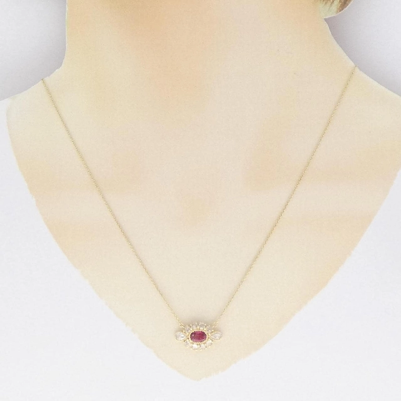 K18YG Spinel Necklace 0.76CT - Hàng hiệu Authentic 863515