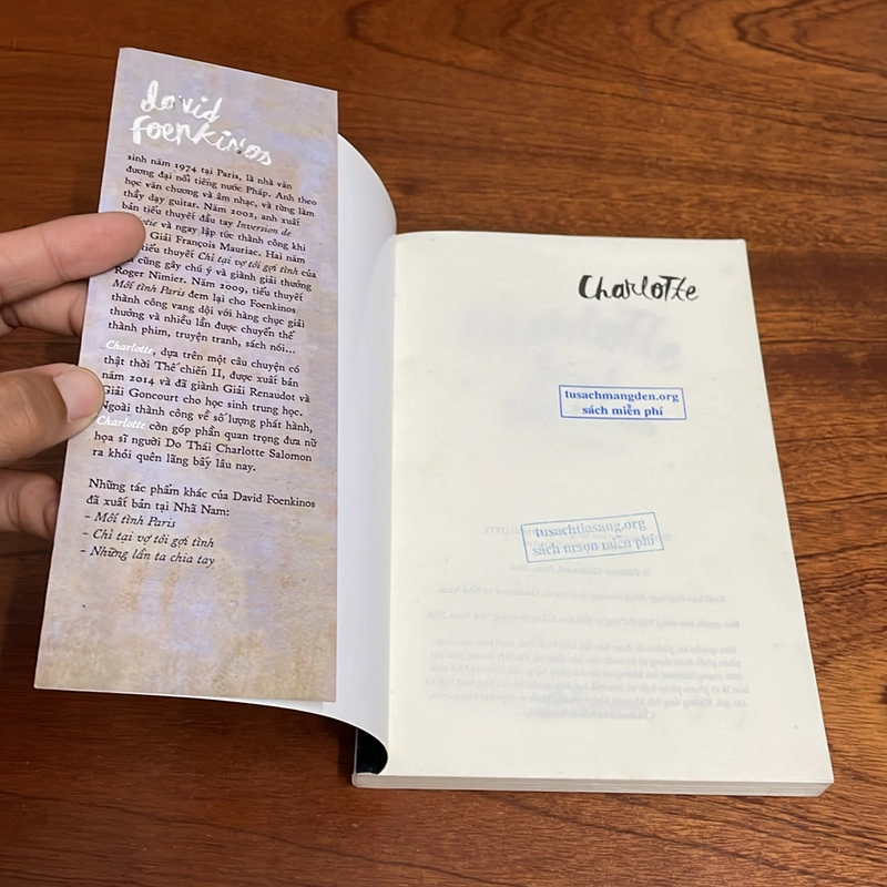 II Văn Học Nước Ngoài: Charlote - David Foenkinos - 2018 498720