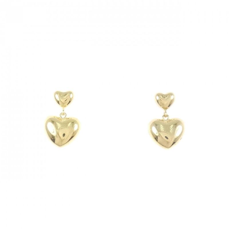 K18YG Bông tai hình trái tim - Hàng hiệu Chính hãng 874045