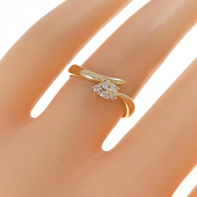 Nhẫn kim cương K18YG 0.10CT - Hàng hiệu Authentic 854041