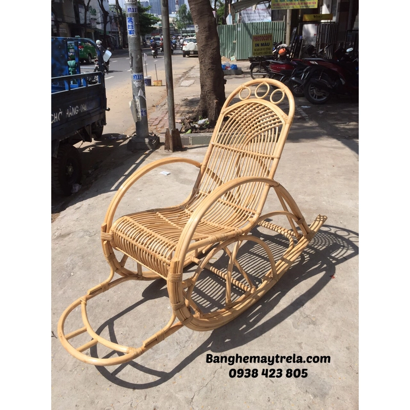 Ghế bập bênh mây tre 443533