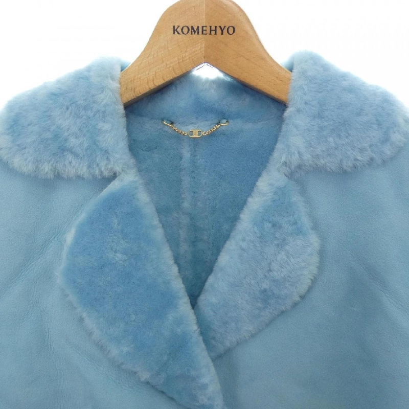 【Mã giảm giá】【Cổ điển】Salvatore Ferragamo Áo khoác lông cừu 641653