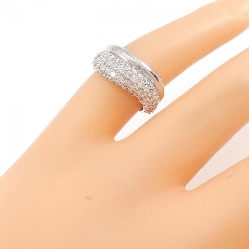 Nhẫn hồng ngọc kim cương K18WG 0.72CT 672307