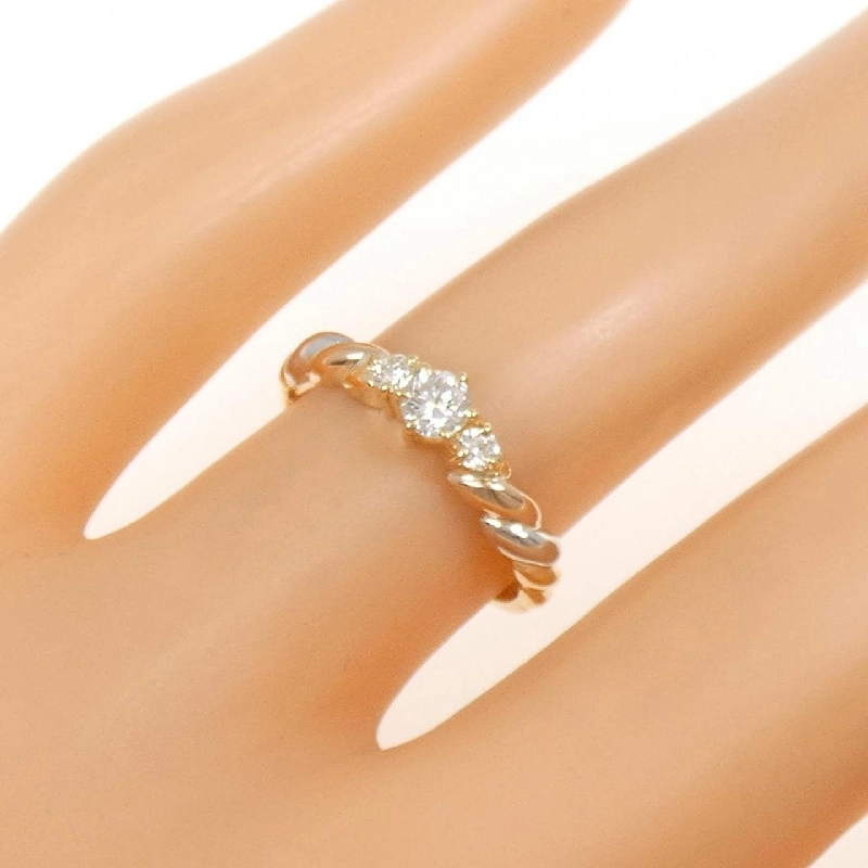 Nhẫn kim cương K18YG/PT900/K18PG 0.15CT - Hàng hiệu Authentic 853192