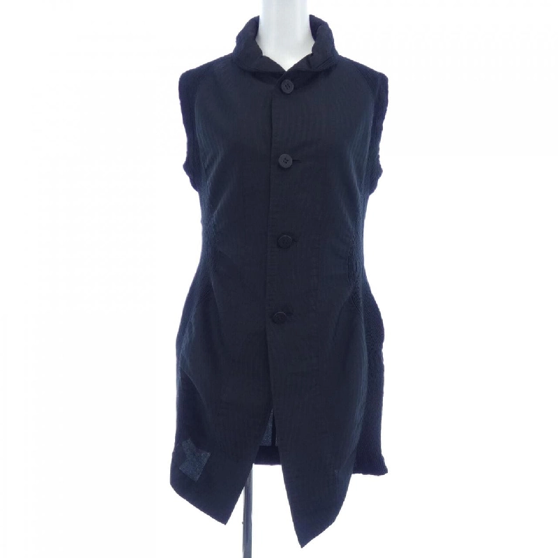 ISSEY MIYAKE 3D Stretch Steam IM83FE028 Áo vest dài - Hàng hiệu Chính hãng 822423